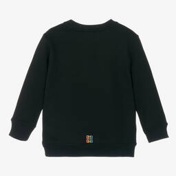 Givenchy-Black Multi Colour Logo Sweatshirt | Childrensalon Outlet