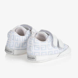 جيفنشي-ترينرز 4G جلد وكانفاس لون أبيض وأزرق للأطفال | Childrensalon Outlet