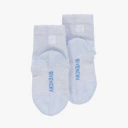 Givenchy-Blue Cotton Baby Socks (2 Pack) | Childrensalon Outlet