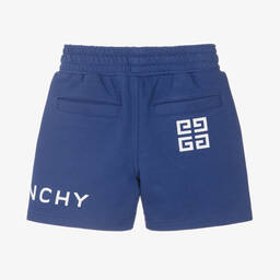 Givenchy-Сине-белые флисовые шорты | Childrensalon Outlet