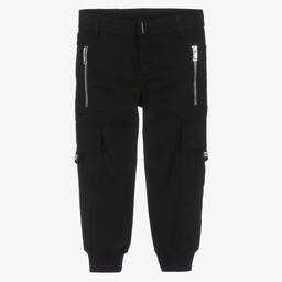 Givenchy-Boys Black 4G Cargo Trousers | Childrensalon Outlet