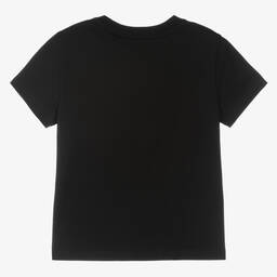 Givenchy-Черная футболка с камуфляжным логотипом | Childrensalon Outlet