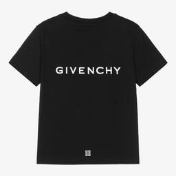 Givenchy-Boys Black Cotton Disney & 4G T-Shirt | Childrensalon Outlet