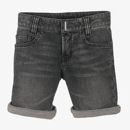Givenchy-Boys Black Cotton Jersey Shorts | Childrensalon Outlet