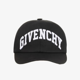 Givenchy-Boys Black Embroidered Cotton Cap | Childrensalon Outlet