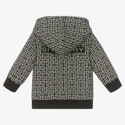 Givenchy-Boys Black & Grey Zip-Up Top | Childrensalon Outlet
