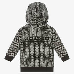 Givenchy-Boys Black & Grey Zip-Up Top | Childrensalon Outlet