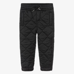 Givenchy-Boys Black Quilted Joggers | Childrensalon Outlet