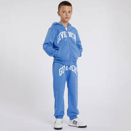 جيفنشي-جوغرز قطن جيرسي لون أزرق للأولاد | Childrensalon Outlet