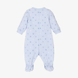Givenchy-Boys Blue Patterned Cotton Babygrow | Childrensalon Outlet