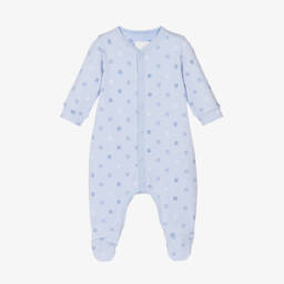 Givenchy-Boys Blue Patterned Cotton Babygrow | Childrensalon Outlet