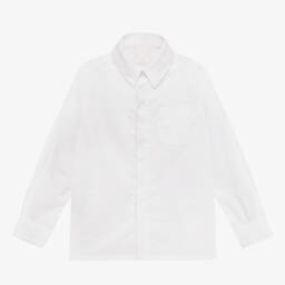 Givenchy-Boys Classic White Poplin Shirt | Childrensalon Outlet