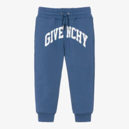 Givenchy-Boys Cotton Blue Trousers | Childrensalon Outlet