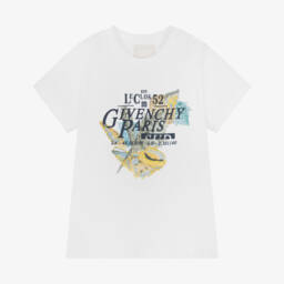 Givenchy-Boys Crisp Cotton Logo Tee | Childrensalon Outlet