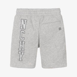 Givenchy-Boys Grey Luxe Cotton Shorts | Childrensalon Outlet