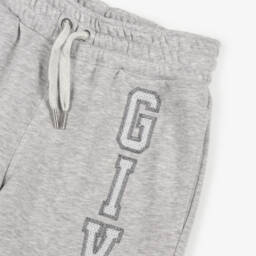 Givenchy-Boys Grey Luxe Cotton Shorts | Childrensalon Outlet
