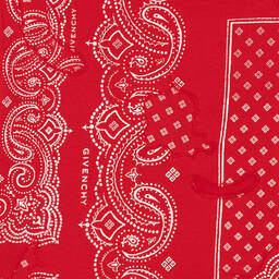 Givenchy-Boys Red Bandana Zip-Up Top | Childrensalon Outlet