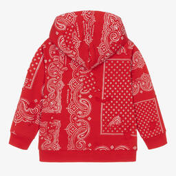 Givenchy-Boys Red Bandana Zip-Up Top | Childrensalon Outlet