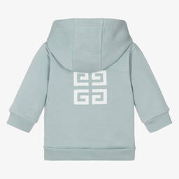 Givenchy-Зеленая хлопковая худи на молнии для мальчиков | Childrensalon Outlet