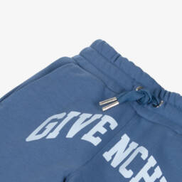 Givenchy-Boys Soft Blue Jersey Trousers | Childrensalon Outlet