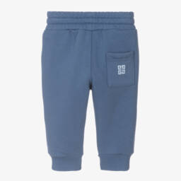 Givenchy-Boys Soft Blue Jersey Trousers | Childrensalon Outlet