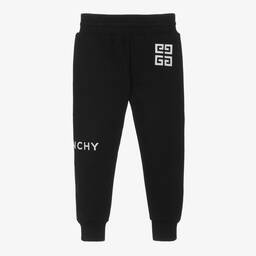 Givenchy-Черные хлопковые джоггеры | Childrensalon Outlet