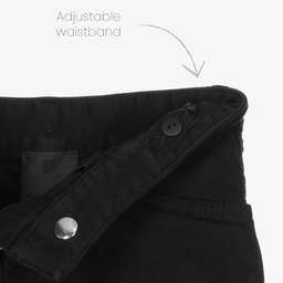 جيفنشي-شورت قطن لون أسود للبنات | Childrensalon Outlet