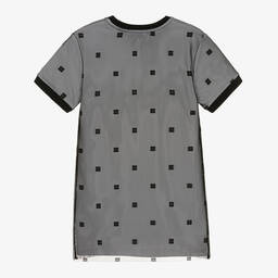 Givenchy-Girls Black Mesh 4G Dress | Childrensalon Outlet
