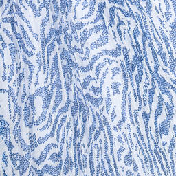 Givenchy-Бело-голубая юбка с принтом под зебру | Childrensalon Outlet