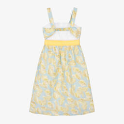 Givenchy-فستان أزرق منعش للبنات بنقشة الأصداف | Childrensalon Outlet