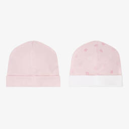 Givenchy-Girls Cotton Pink Hats Duo | Childrensalon Outlet