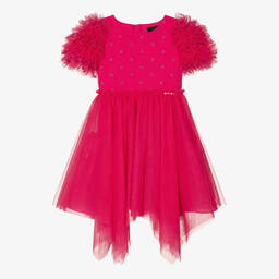 Givenchy-Girls Fuchsia Pink Tulle Dress | Childrensalon Outlet