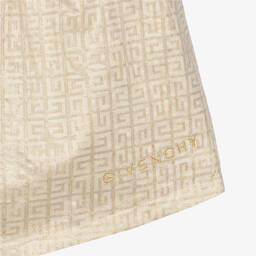 Givenchy-Girls Gold Jacquard Shorts | Childrensalon Outlet