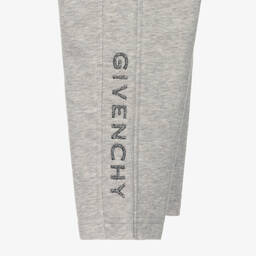 Givenchy-Girls Grey Cotton Wide Leg Joggers | Childrensalon Outlet
