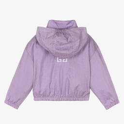 Givenchy-Girls Lilac Purple 4G Zip-Up Jacket | Childrensalon Outlet