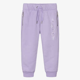 Givenchy-Girls Lilac Purple Joggers | Childrensalon Outlet