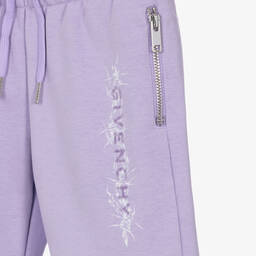 Givenchy-Girls Lilac Purple Joggers | Childrensalon Outlet