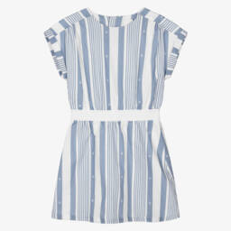 Givenchy-Girls Linen Blend Striped Sundress | Childrensalon Outlet