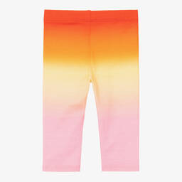 جيفنشي-ليقنز  أطفال بناتي قطن جيرسي لون برتقالي وزهري | Childrensalon Outlet