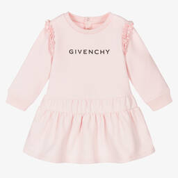 Givenchy Hellrosa Kleid aus Baumwolljersey