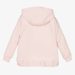 Givenchy-توب هودي قطن جيرسي لون زهري باهت للبنات | Childrensalon Outlet