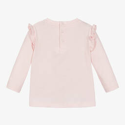 Givenchy-Girls Pink Cotton Jersey T-Shirt | Childrensalon Outlet