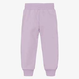Givenchy-Girls Purple Cotton Logo Joggers | Childrensalon Outlet