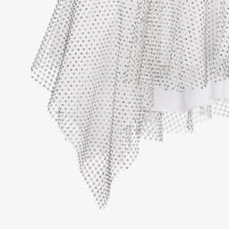 Givenchy-Girls Sparkling Silver Lattice Dress | Childrensalon Outlet