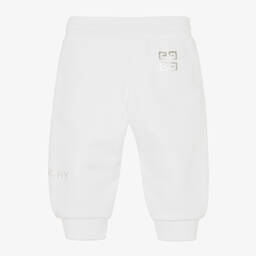 Givenchy-Girls White 4G Logo Joggers | Childrensalon Outlet