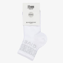 Givenchy-Белые носки с логотипом 4G (2пары) | Childrensalon Outlet