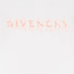 Givenchy-Girls White Cotton 4G Logo Top | Childrensalon Outlet