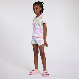 Givenchy-Белая разноцветная футболка тай-дай для девочек | Childrensalon Outlet