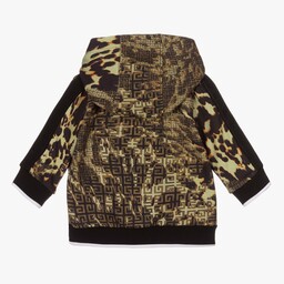 Givenchy-Green 4G Camo Zip-Up Hoodie | Childrensalon Outlet