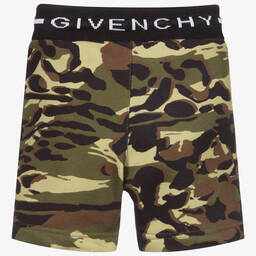 Givenchy-Зеленые шорты камуфляжной расцветки для малышей | Childrensalon Outlet